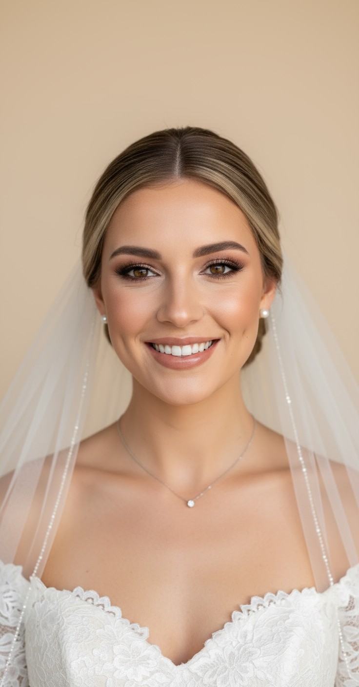 After Veil Under Bun